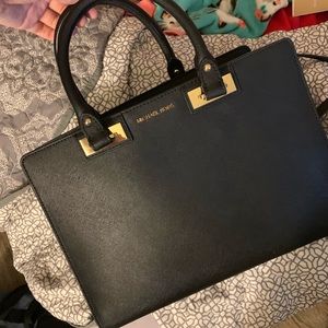 Micheal Kors Black Handbag with Shoulder Strap
